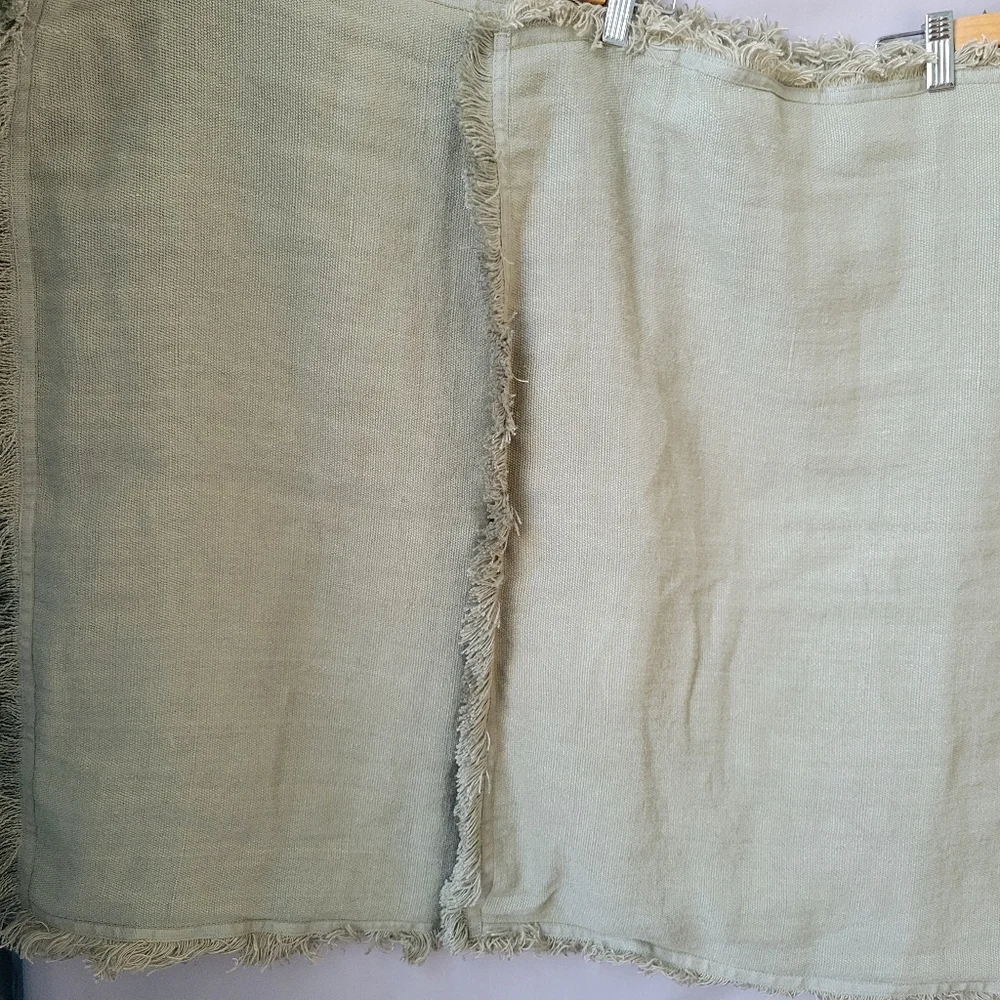 2 Ralph Lauren Annandale Noland Linen Euro Pillow Sham 26 x 26